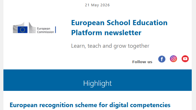 European School Education Platform Newsletter 21 May 2026