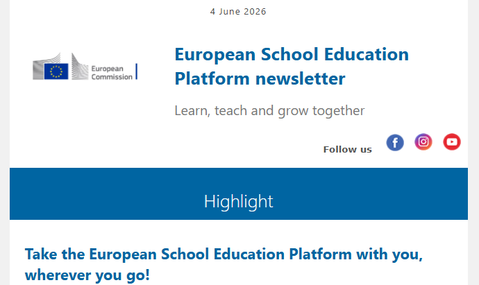 European School Education Platform Newsletter 04 June 2026