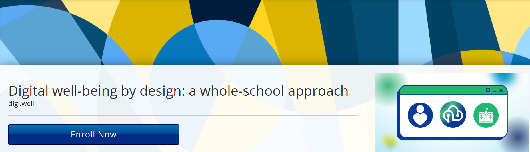 Digital Well-being by Design: Free Online Course for Teachers and School Staff