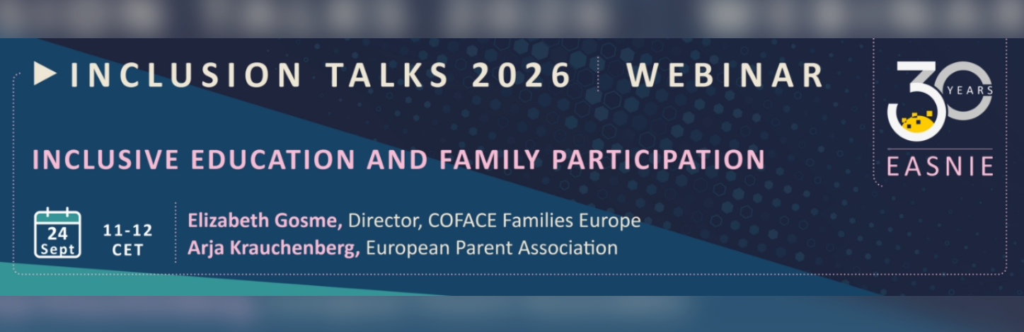 Inclusion Talks 2026 – Webinar: Inclusive Education and Family Participation