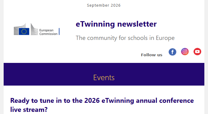 eTwinning Newsletter September 2026