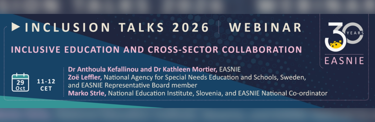 Inclusion Talks 2026 – Webinar: Inclusive Education and Cross-Sector Collaboration