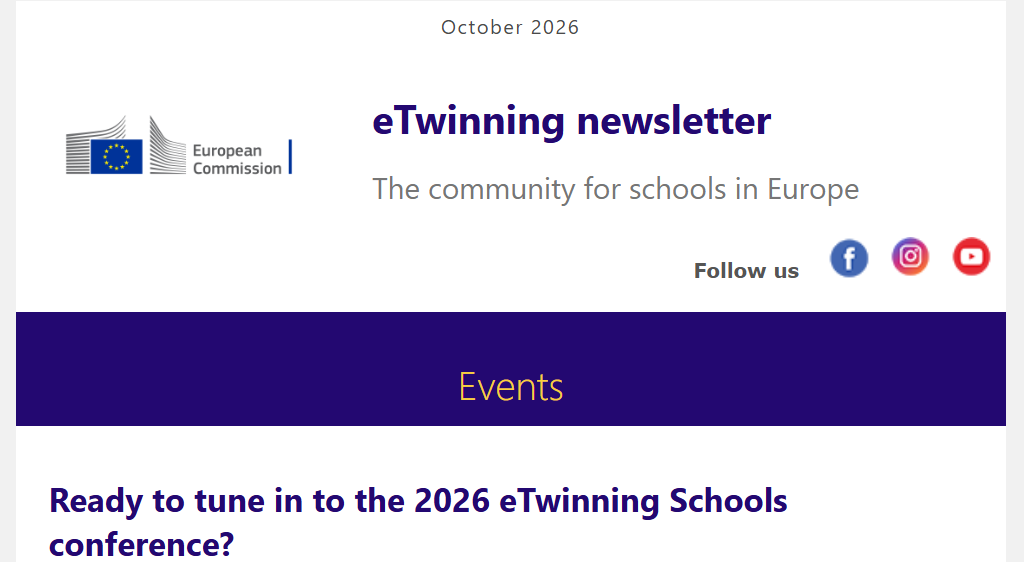 eTwinning Newsletter October 2026