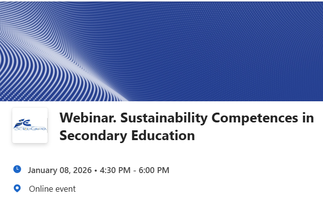 Webinar. Sustainability Competences in Secondary Education