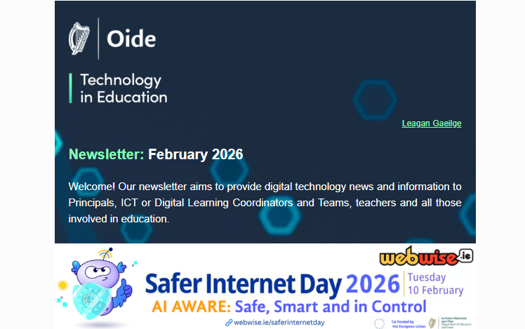 Oide Technology in Education Newsletter February 2026