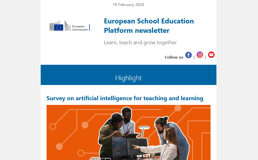 European School Education Platform newsletter 19 February 2026