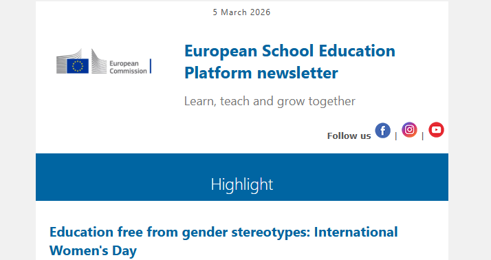European School Education Platform Newsletter 05 March 2026