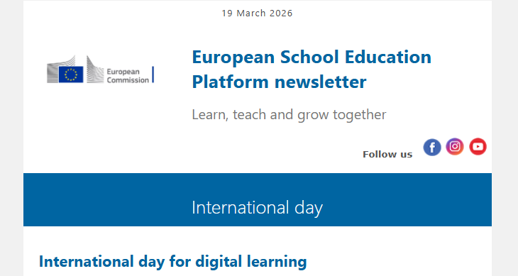 European School Education Platform Newsletter 19 March 2026