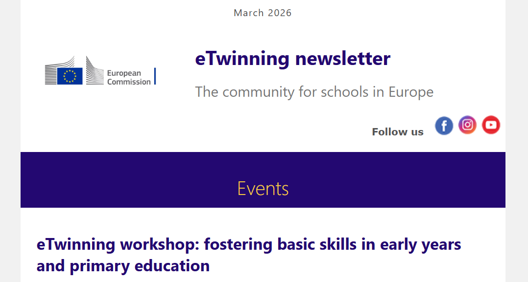 eTwinning Newsletter March 2026 