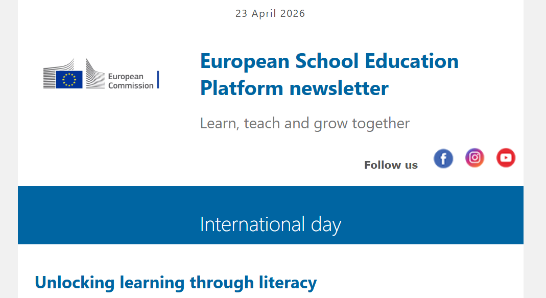 European School Education Platform Newsletter 23 April 2026