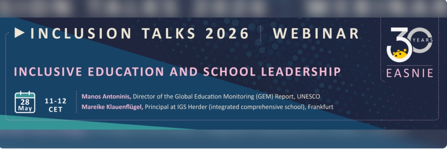 Inclusion Talks 2026 – Webinar: Inclusive Education and School Leadership