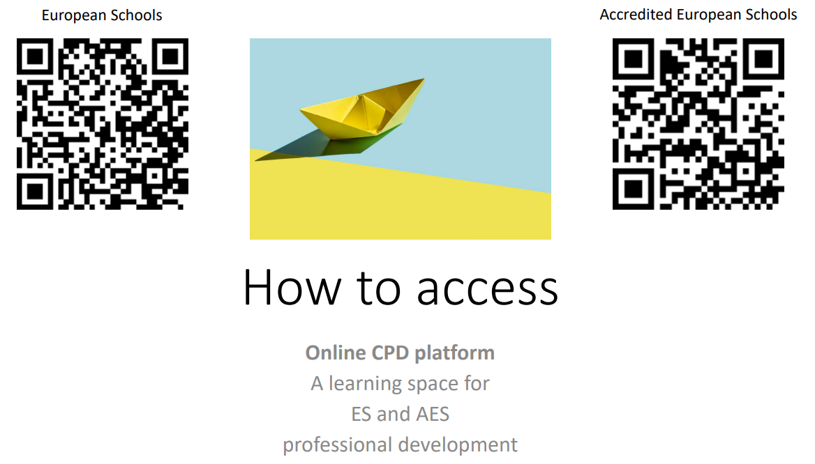 QR codes for direct access to the platform