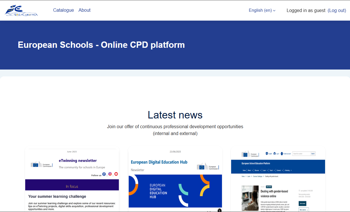 Intro to Moodle platform (pilot phase)