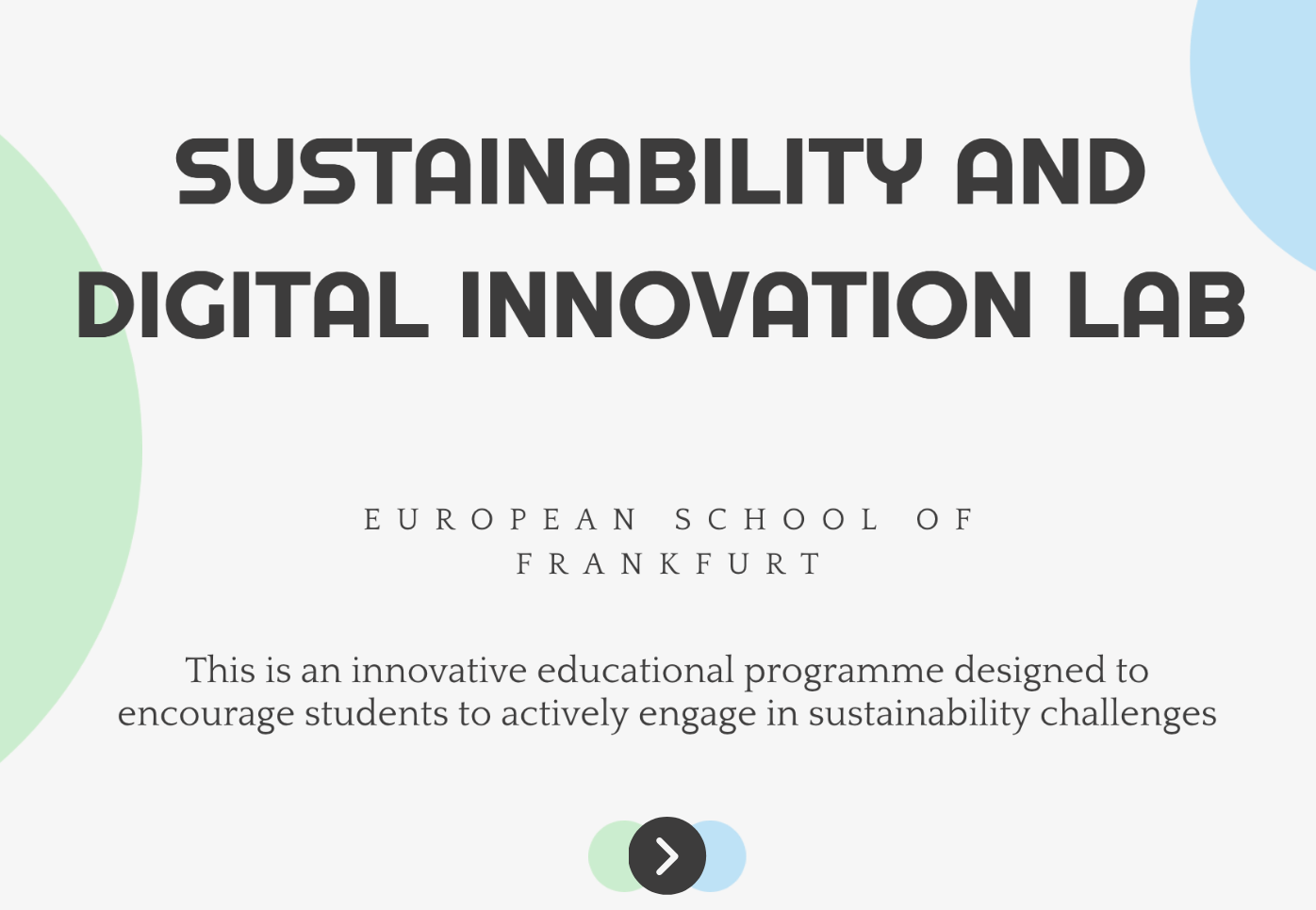 Sustainability and Digital Innovation Lab
